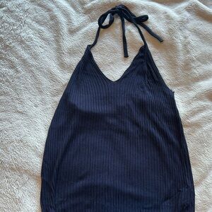 Anthropologie ribbed halter top